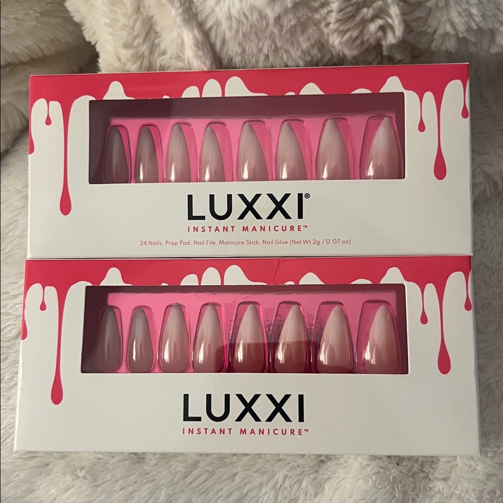 2 SETS OF LUXXI PRESS IN NAILS BRAND NEW INSTANT MANICURE RETAILS $16 each